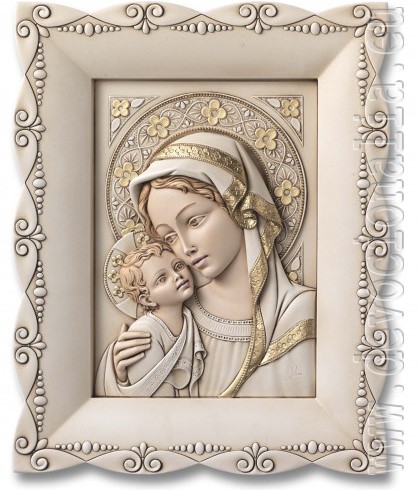 Madonna gyermekkel - mgyanta relief kp 28x34cm