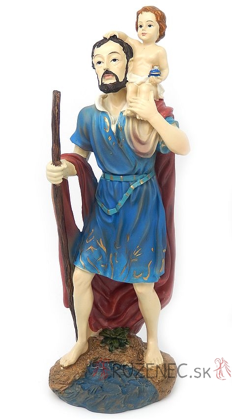 Szent Kristf szobor - 30 cm